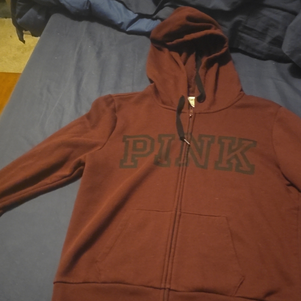 Victoria's Secret Maroon Hoodie Sweater